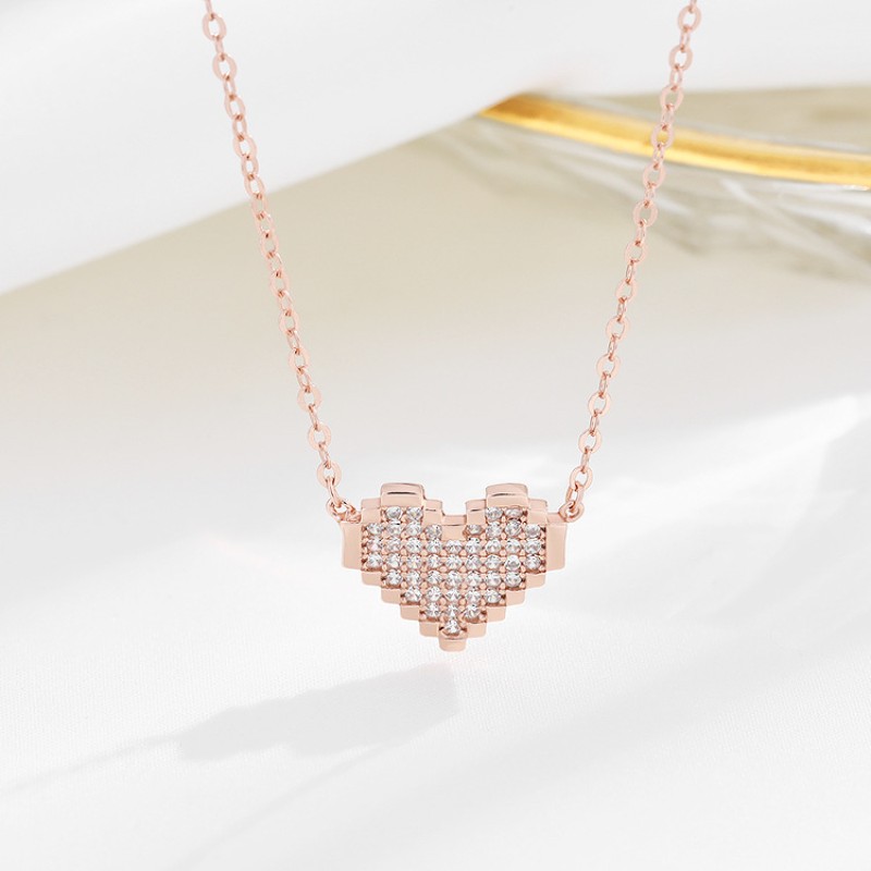 925 silver heart necklace