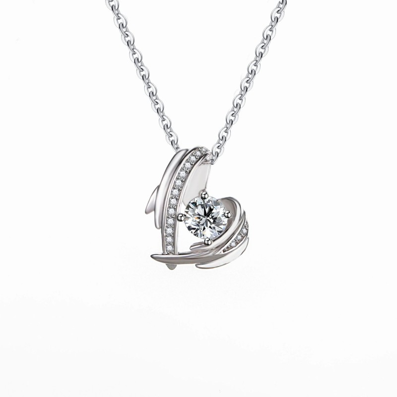 925 silver heart necklace