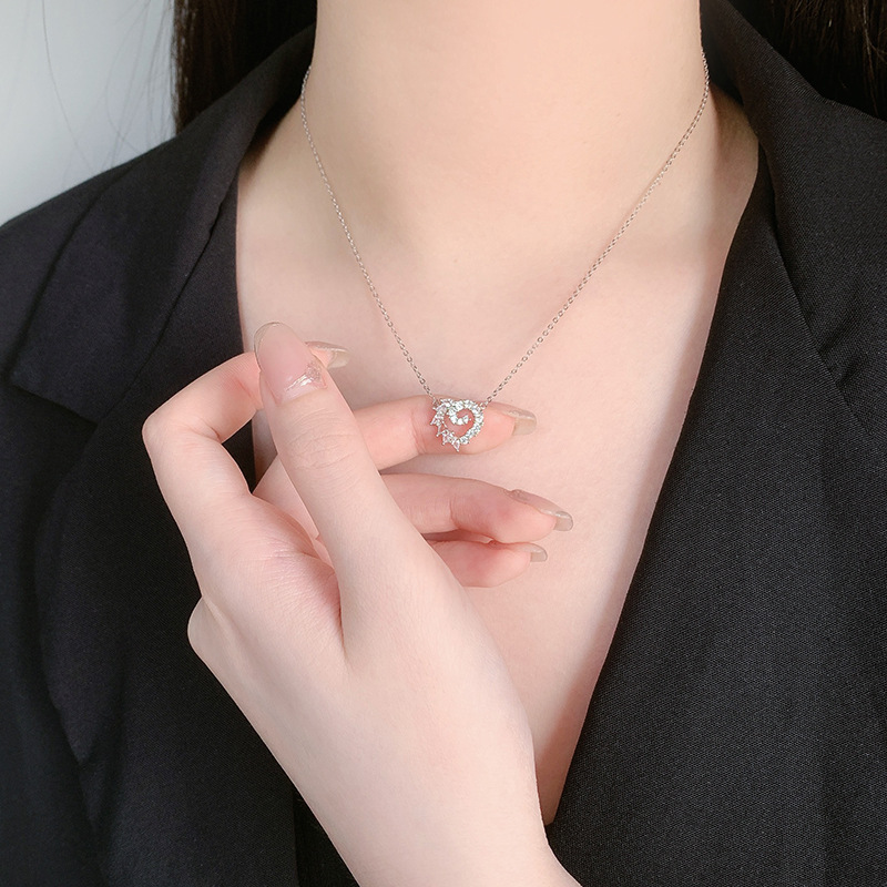 925 silver heart necklace