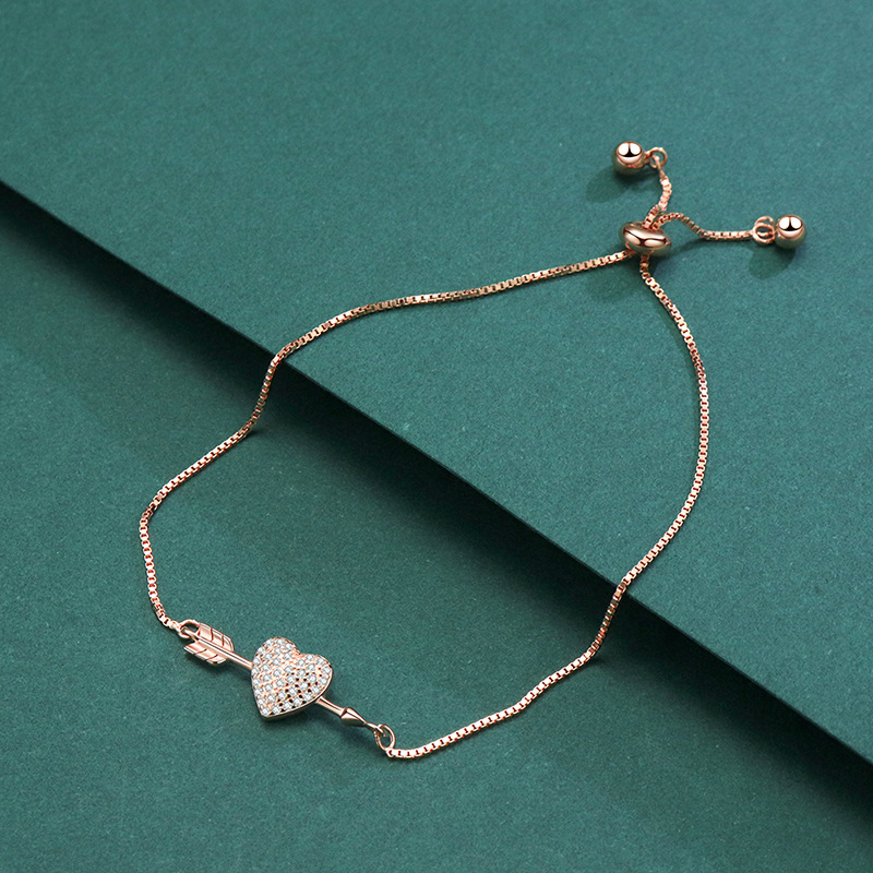 925 silver heart bracelet