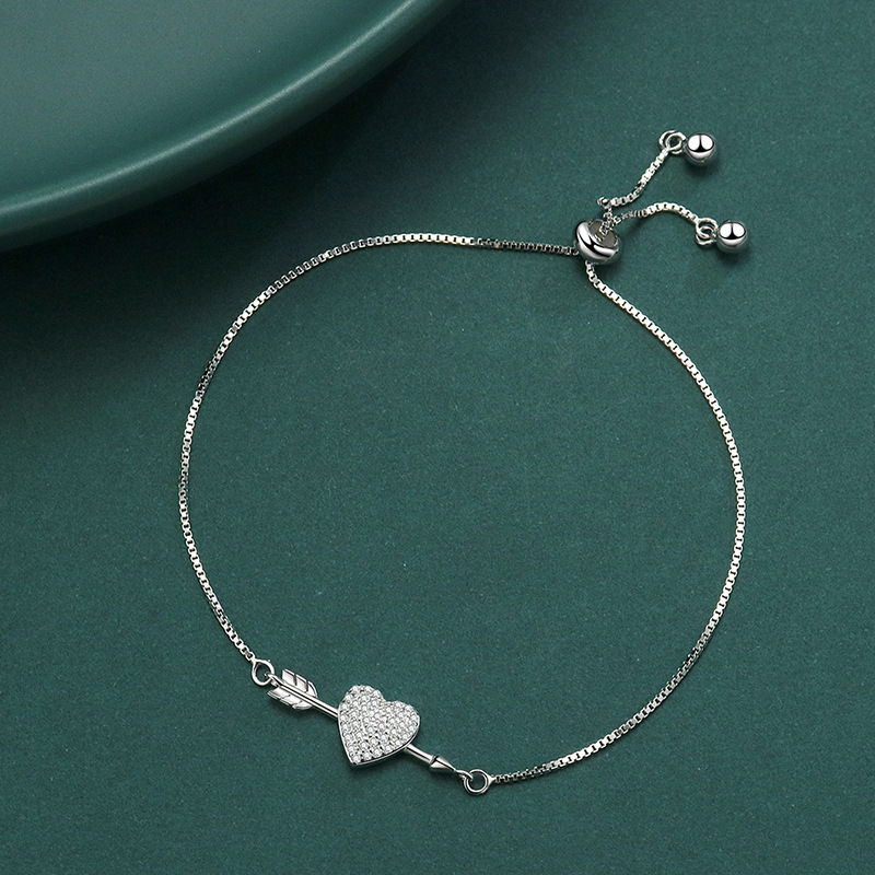 925 silver heart bracelet