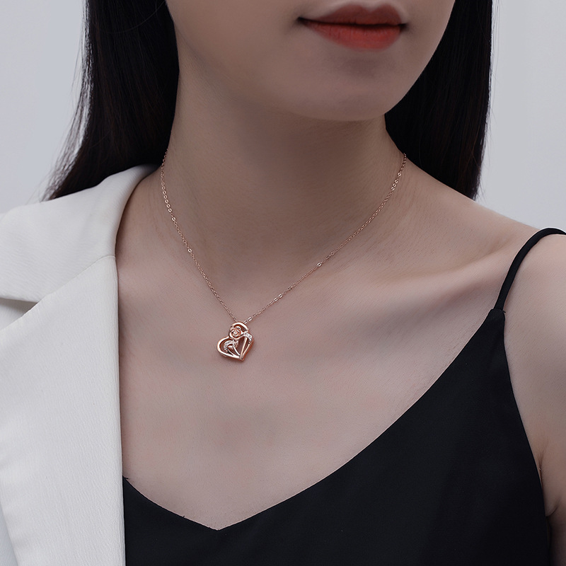 925 silver heart necklace