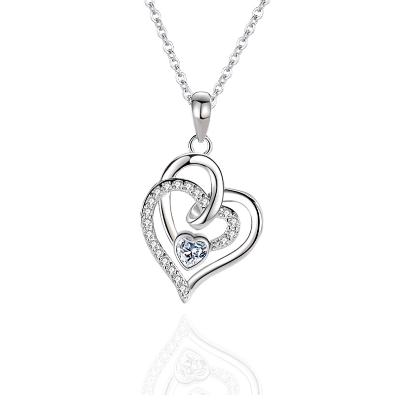 925 silver heart necklace