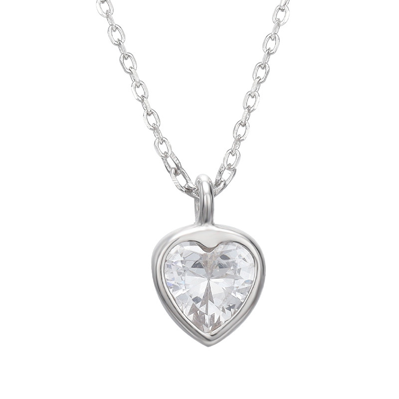 925 silver heart necklace
