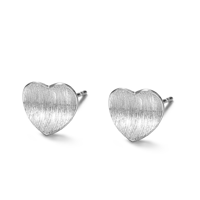 925 silver heart earrings