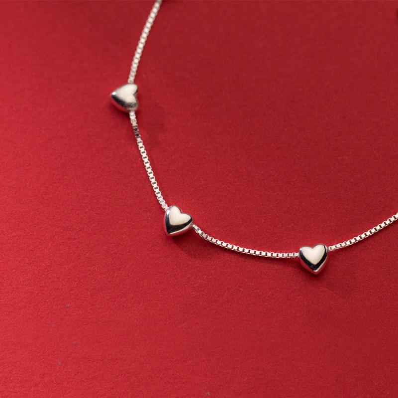925 silver heart bracelet