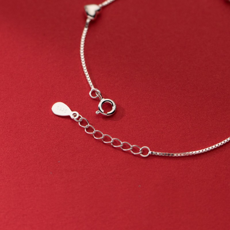 925 silver heart bracelet