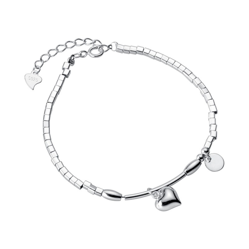 925 silver heart bracelet