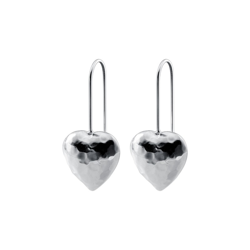 925 silver heart earrings