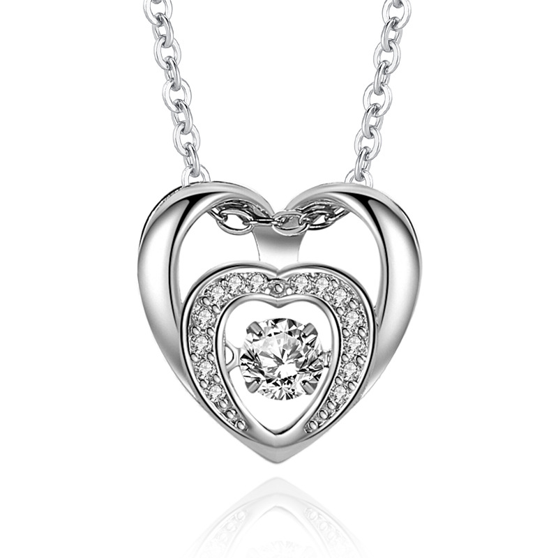 925 silver heart necklace