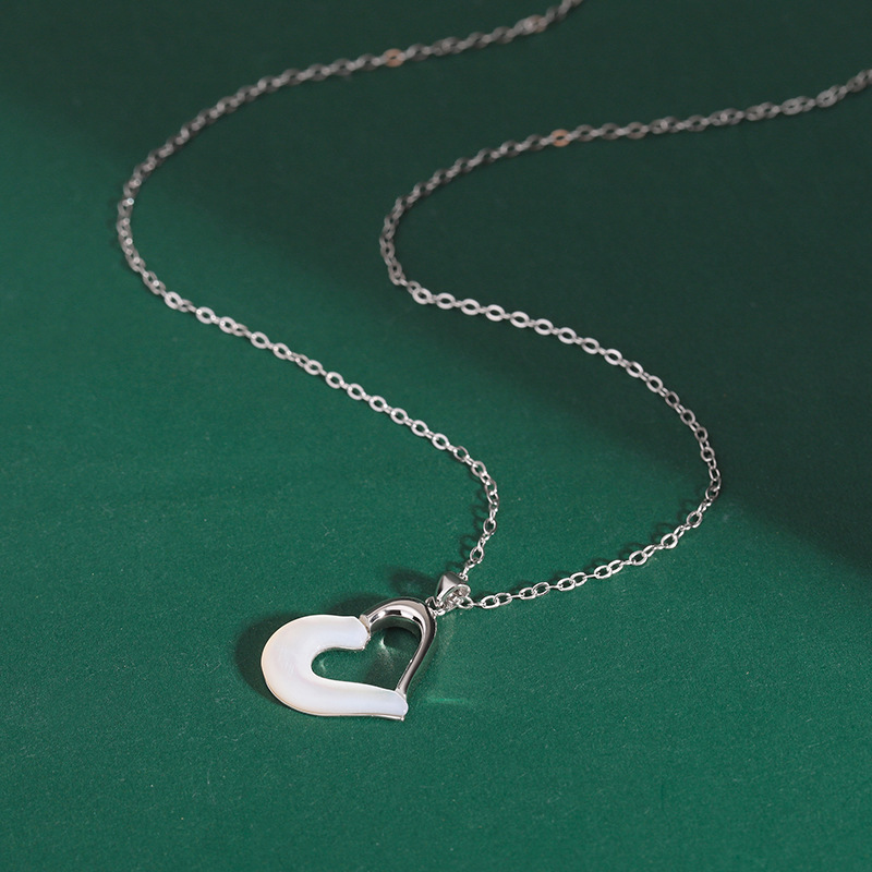 925 silver heart necklace