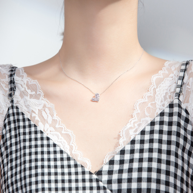 925 silver heart necklace