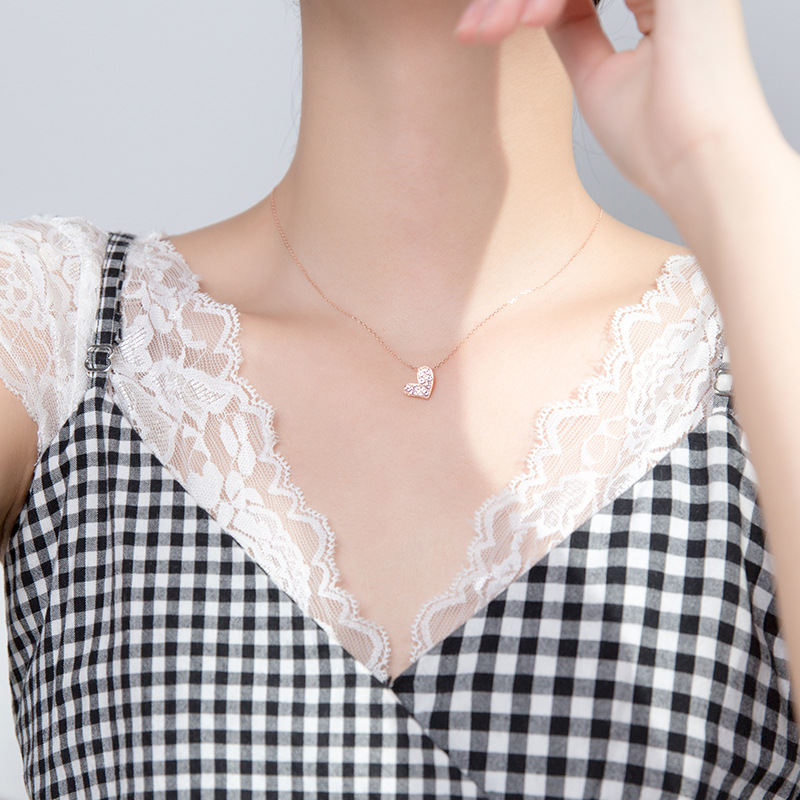 925 silver heart necklace