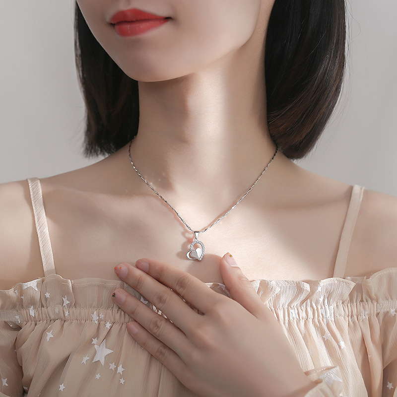 925 silver heart necklace
