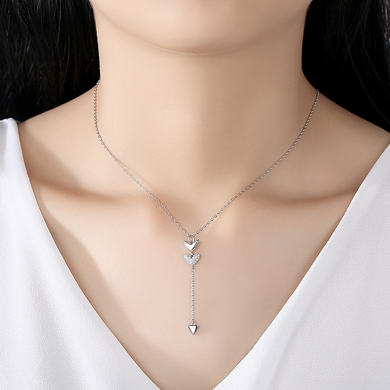 925 silver heart necklace