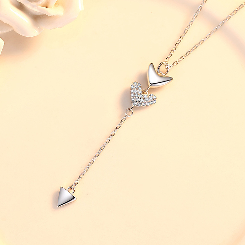 925 silver heart necklace