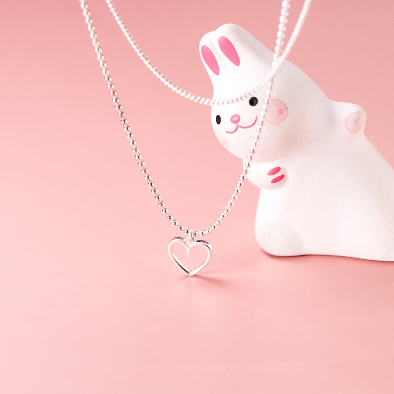 925 silver heart necklace