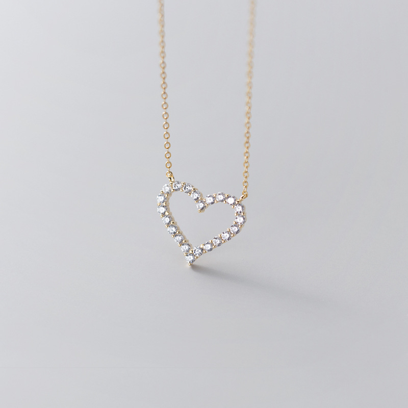 925 silver heart necklace