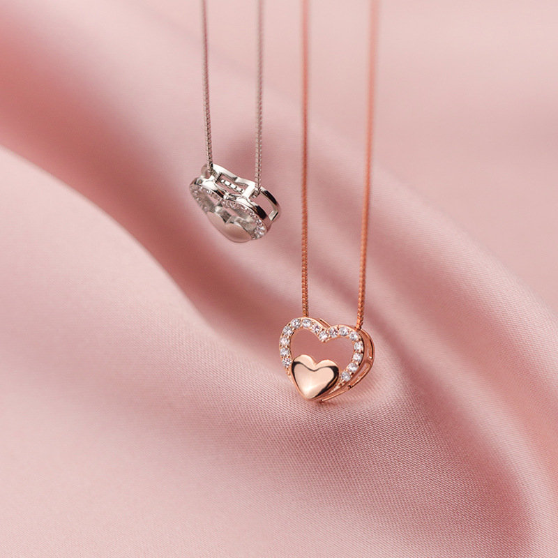 925 silver heart necklace