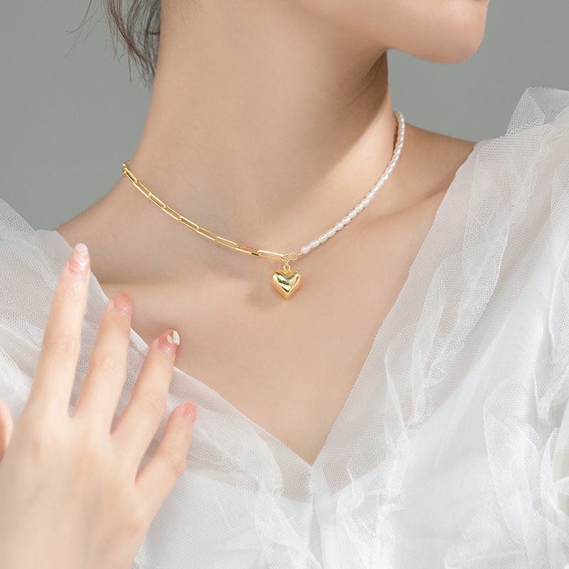 925 silver heart necklace