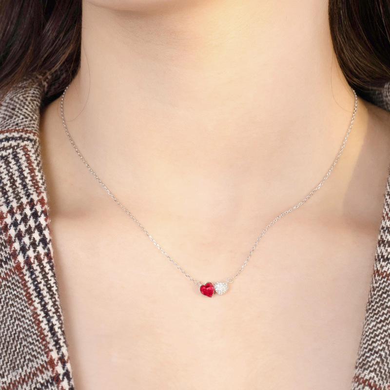 925 silver heart necklace