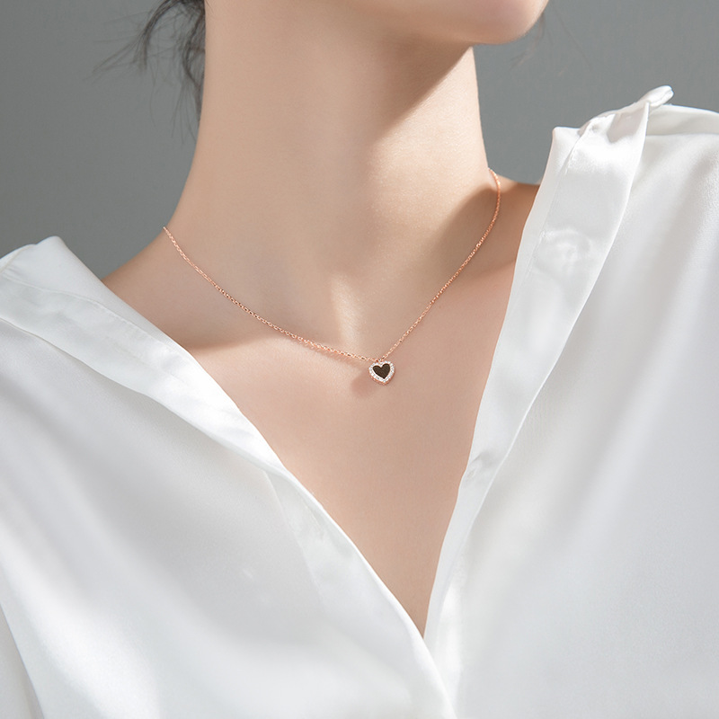 925 silver heart necklace