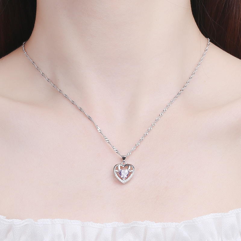 925 silver heart necklace