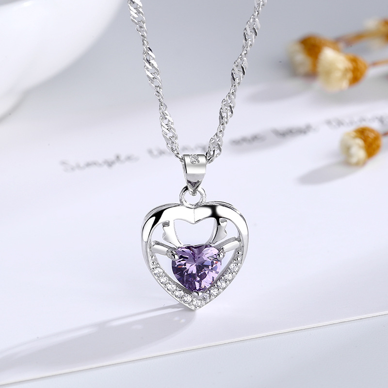 925 silver heart necklace
