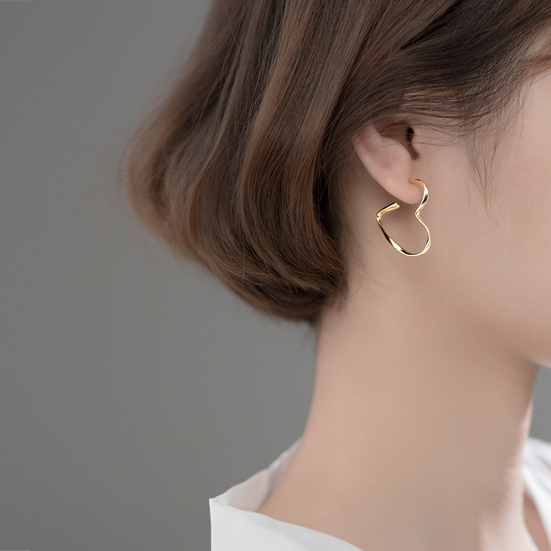 925 silver heart earrings