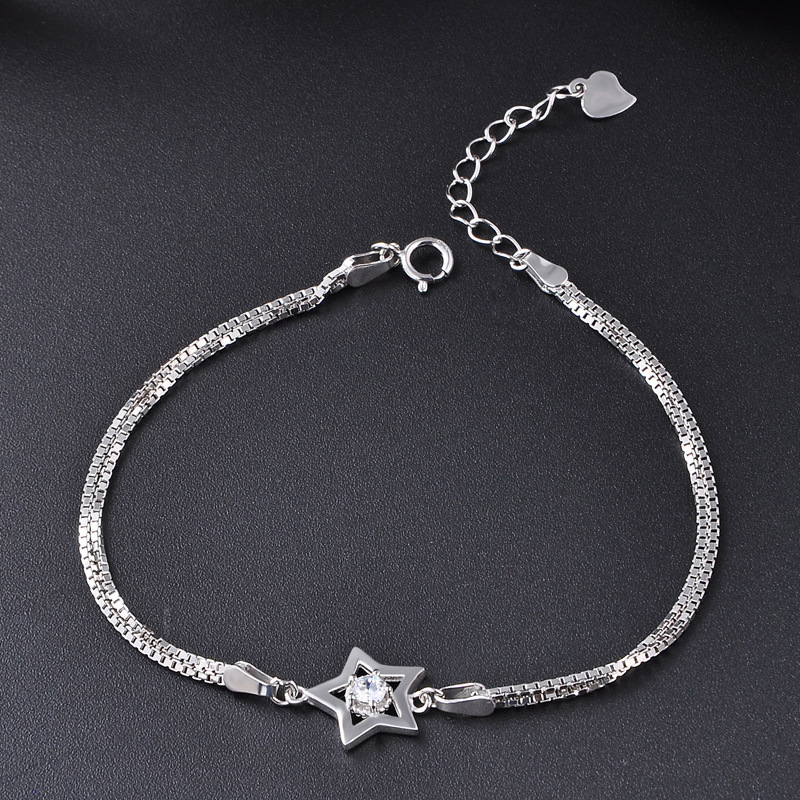 925 SILVER DOUBLE LAYER WOMEN BRACELET