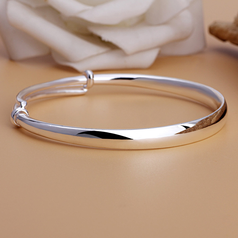 925 silver bangle size adjustable  high quality jewelry