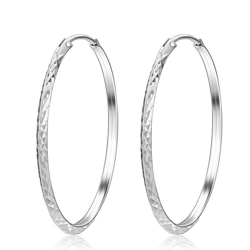 925 SILVER EARRINGS BIG HOOPS EARRINGS