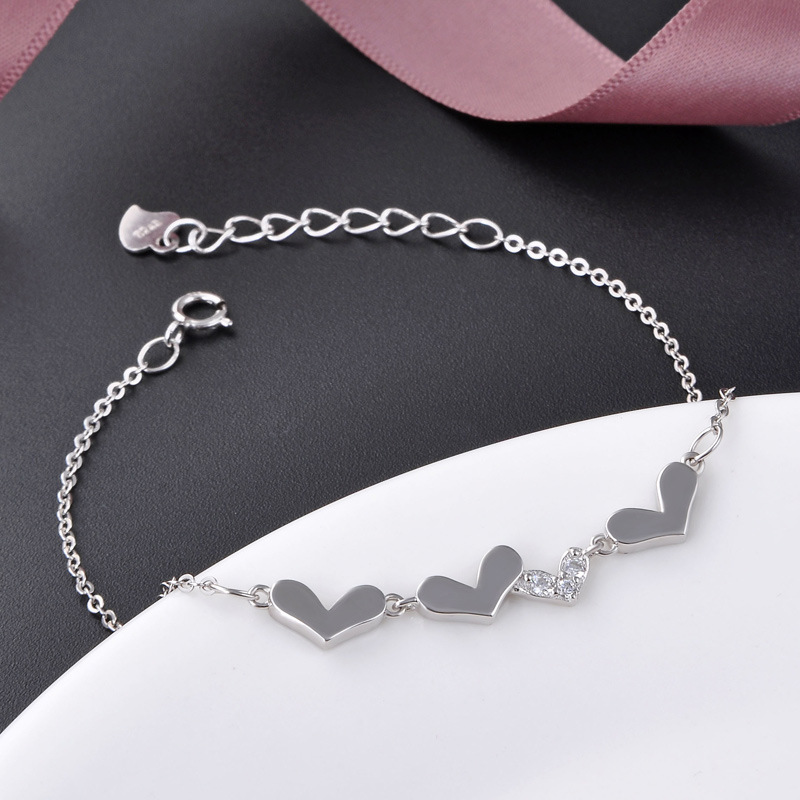 925 SILVER HEARTS BRACELET 