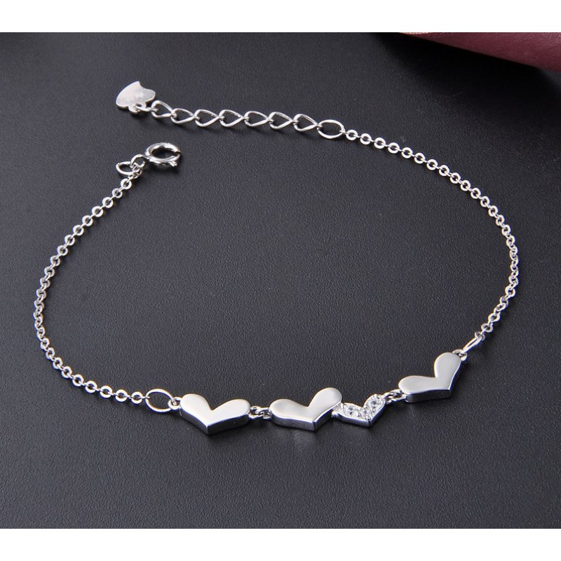 925 SILVER HEARTS BRACELET 