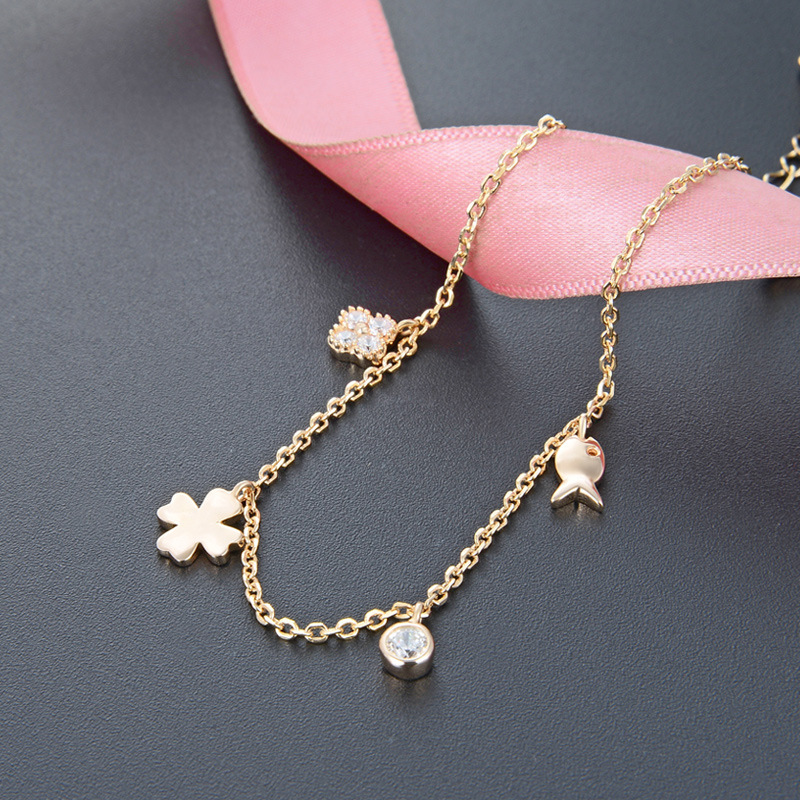 FISH CHARMING 925 silver women Anklet