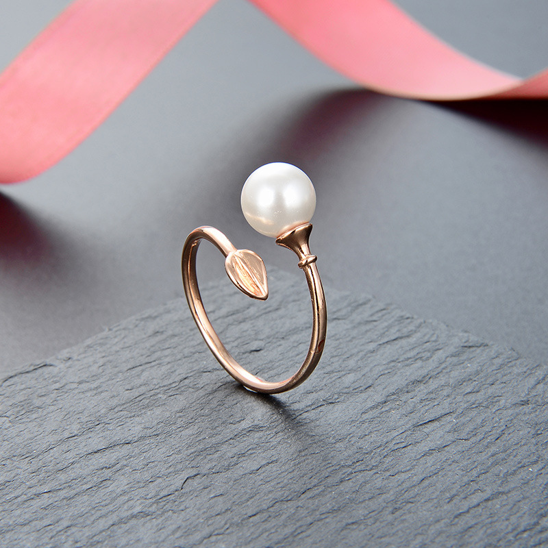925 SILVER PEARL RINGS SIZE ADJUSTABLE