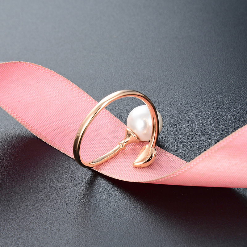 925 SILVER PEARL RINGS SIZE ADJUSTABLE
