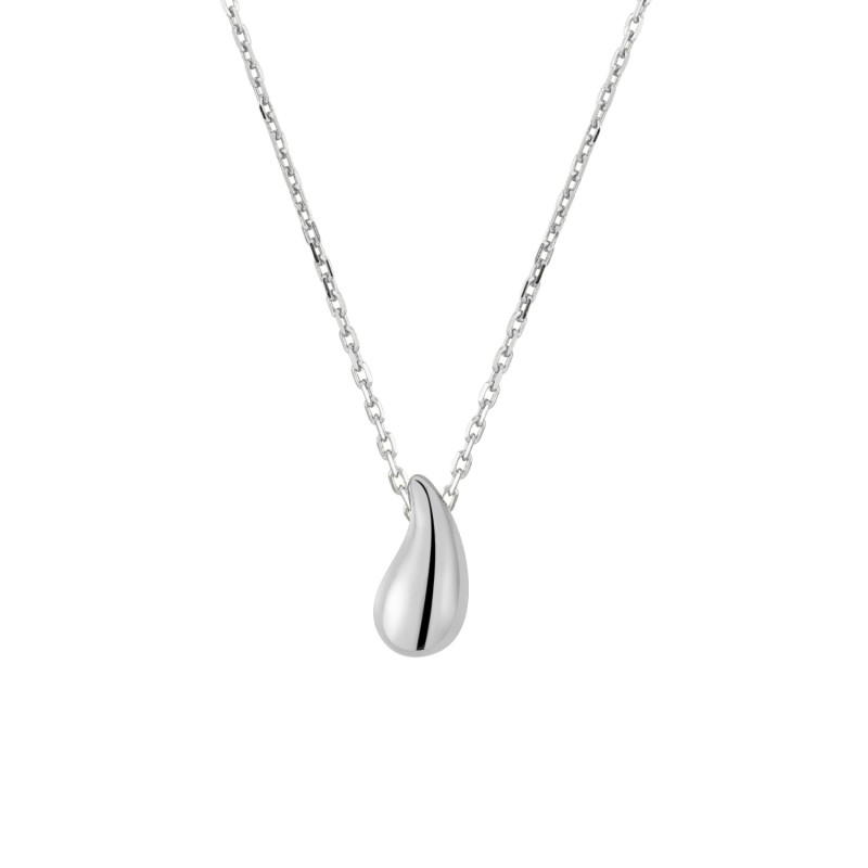 silver droplets necklace 