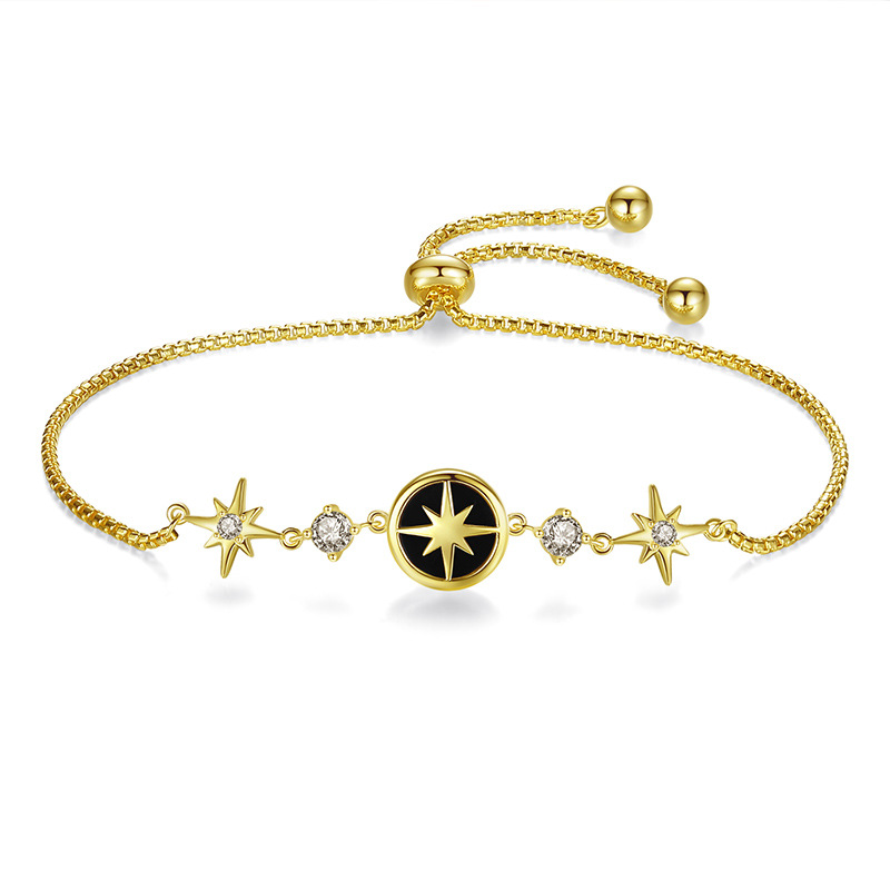 silver pentagram bracelet