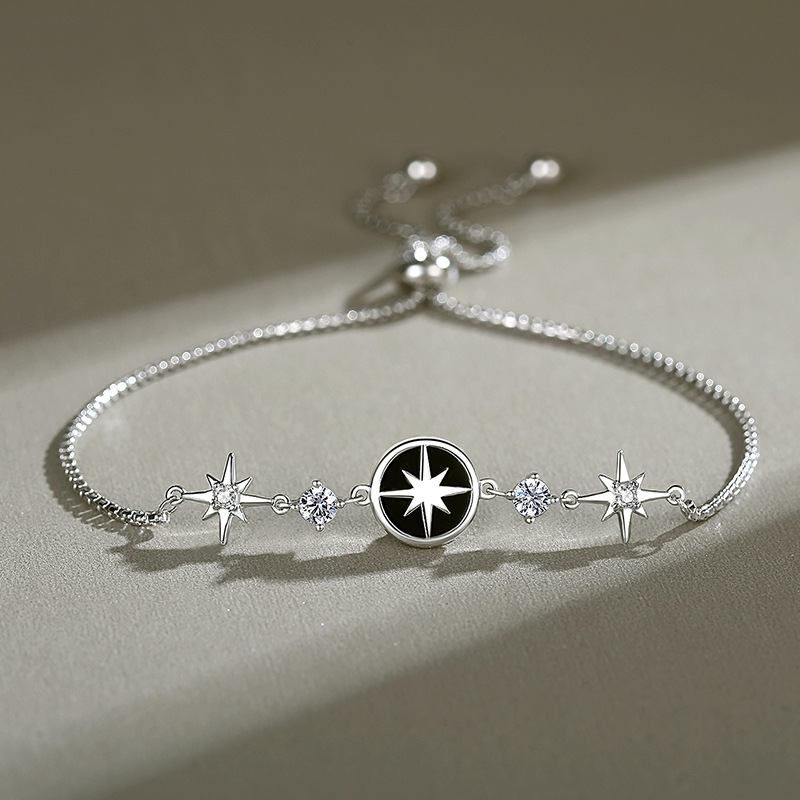 silver pentagram bracelet