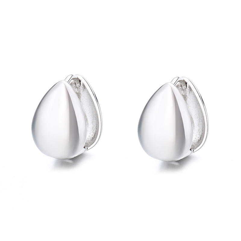 silver droplets earrings