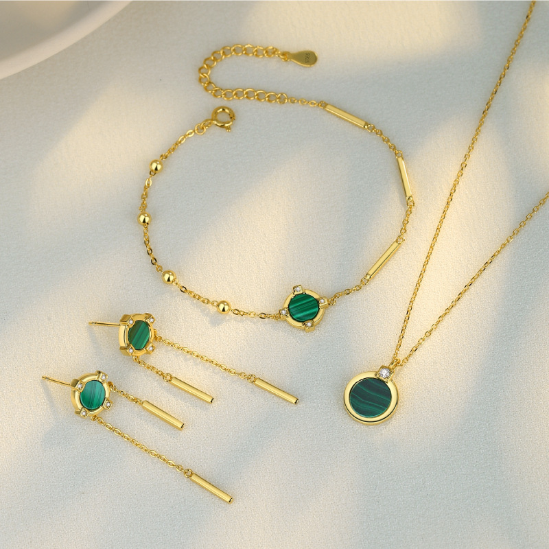silver earrings necklace bracelet jewelry sets