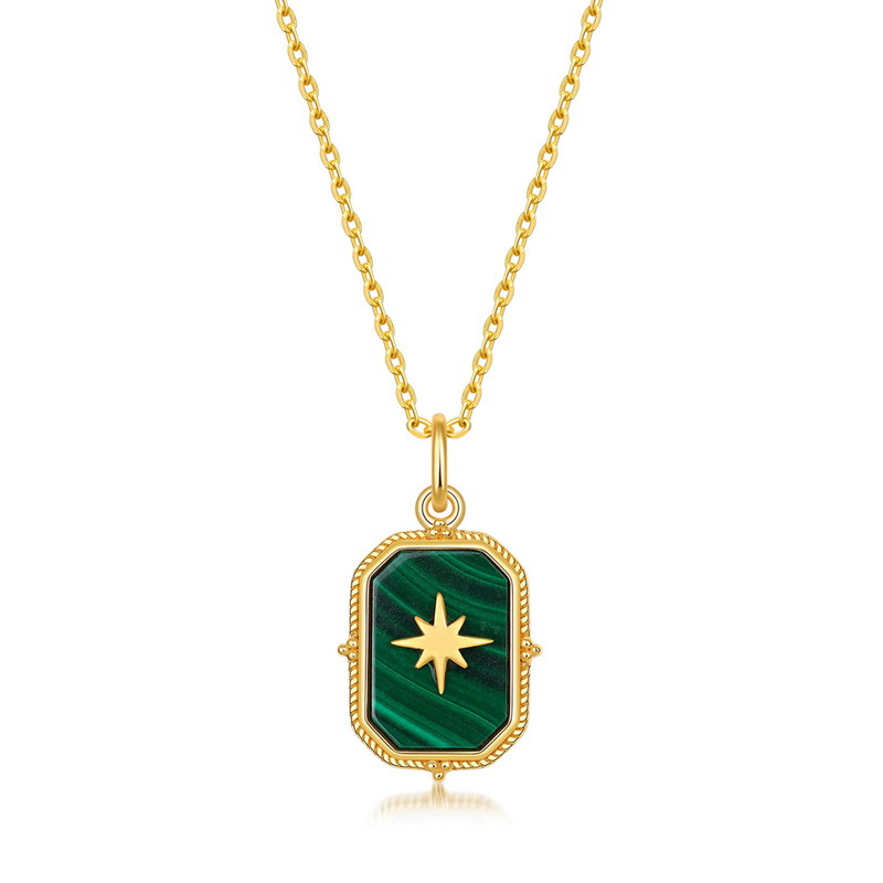 silver pentagram necklace