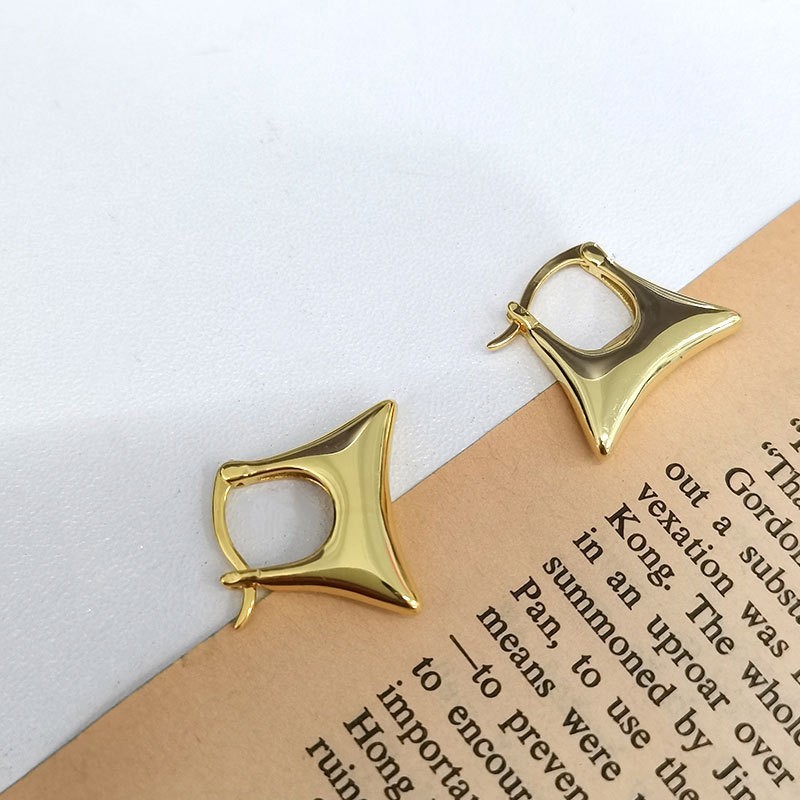 silver circle earrings