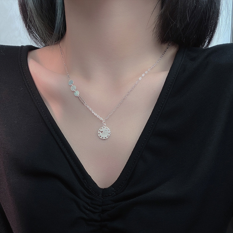 925 silver circle necklace