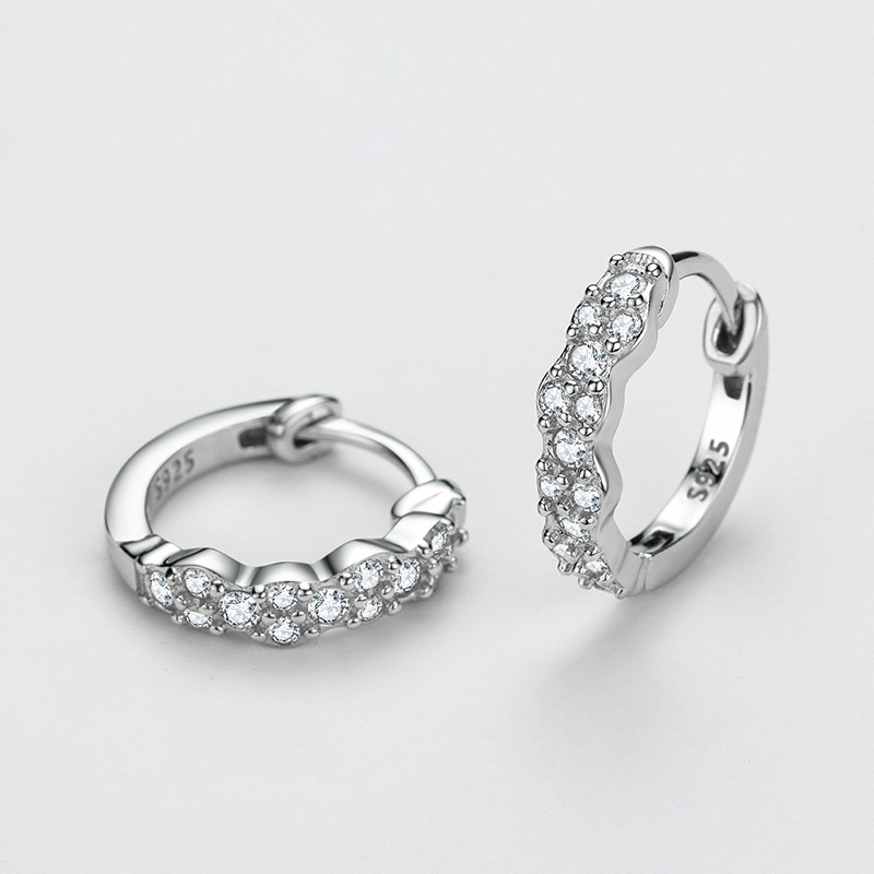925 silver circle earrings