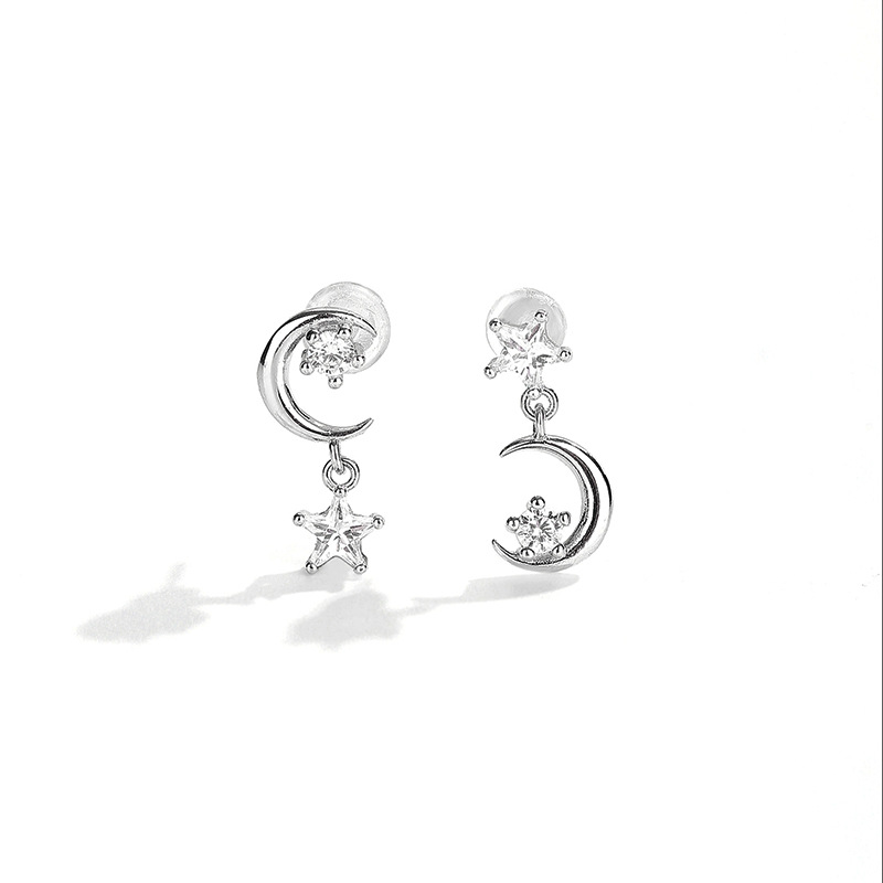 925 silver star earrings