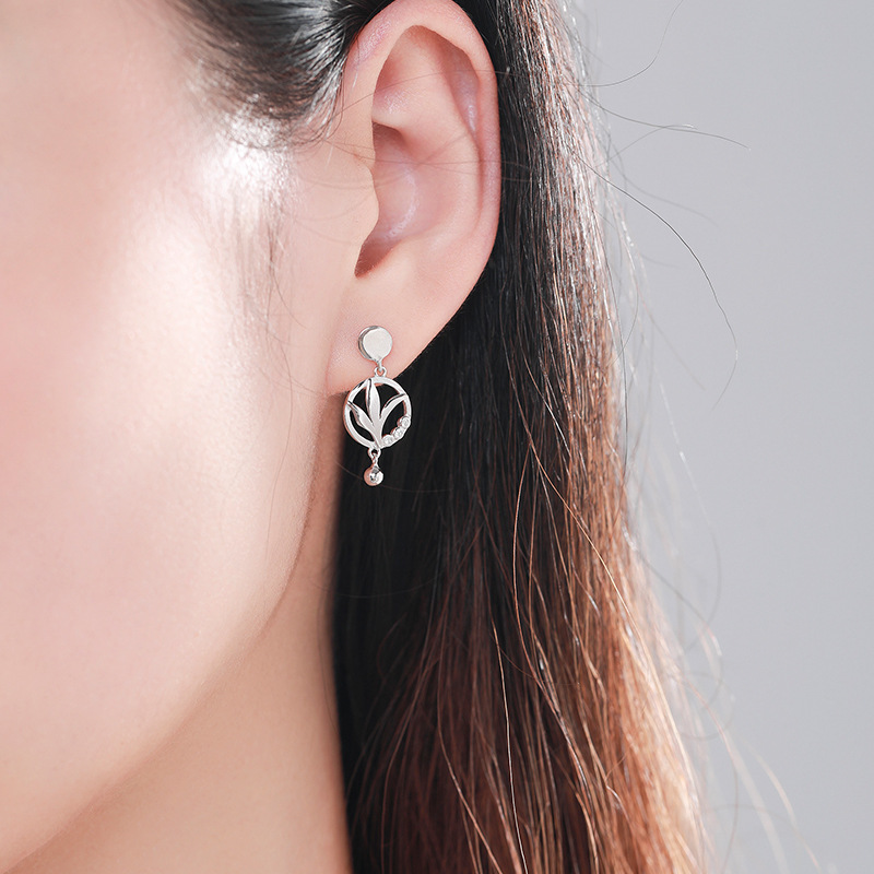 925 silver love tree earrings