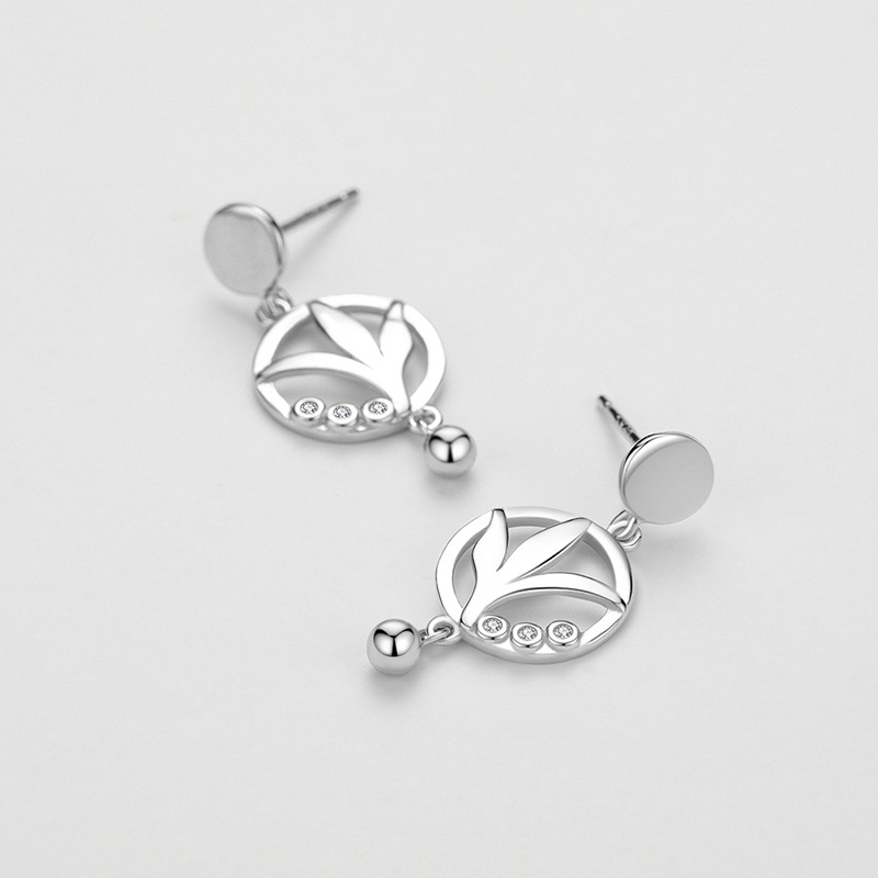 925 silver love tree earrings