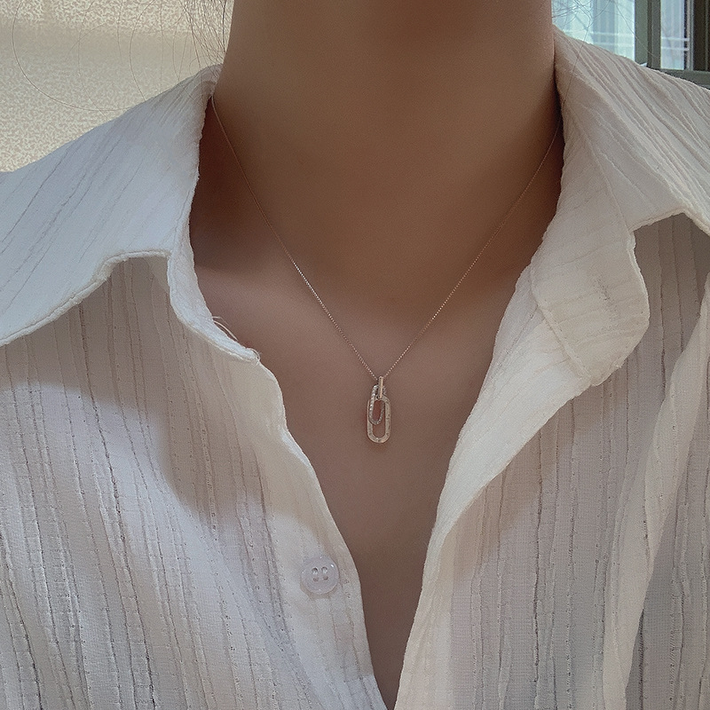 925 silver letter necklace
